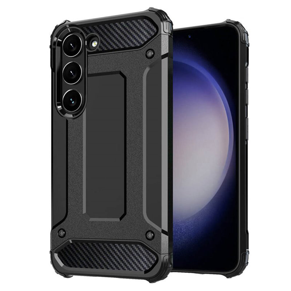 Husa de protectie Techsuit Hybrid Armor compatibil cu Samsung Galaxy S23, Negru