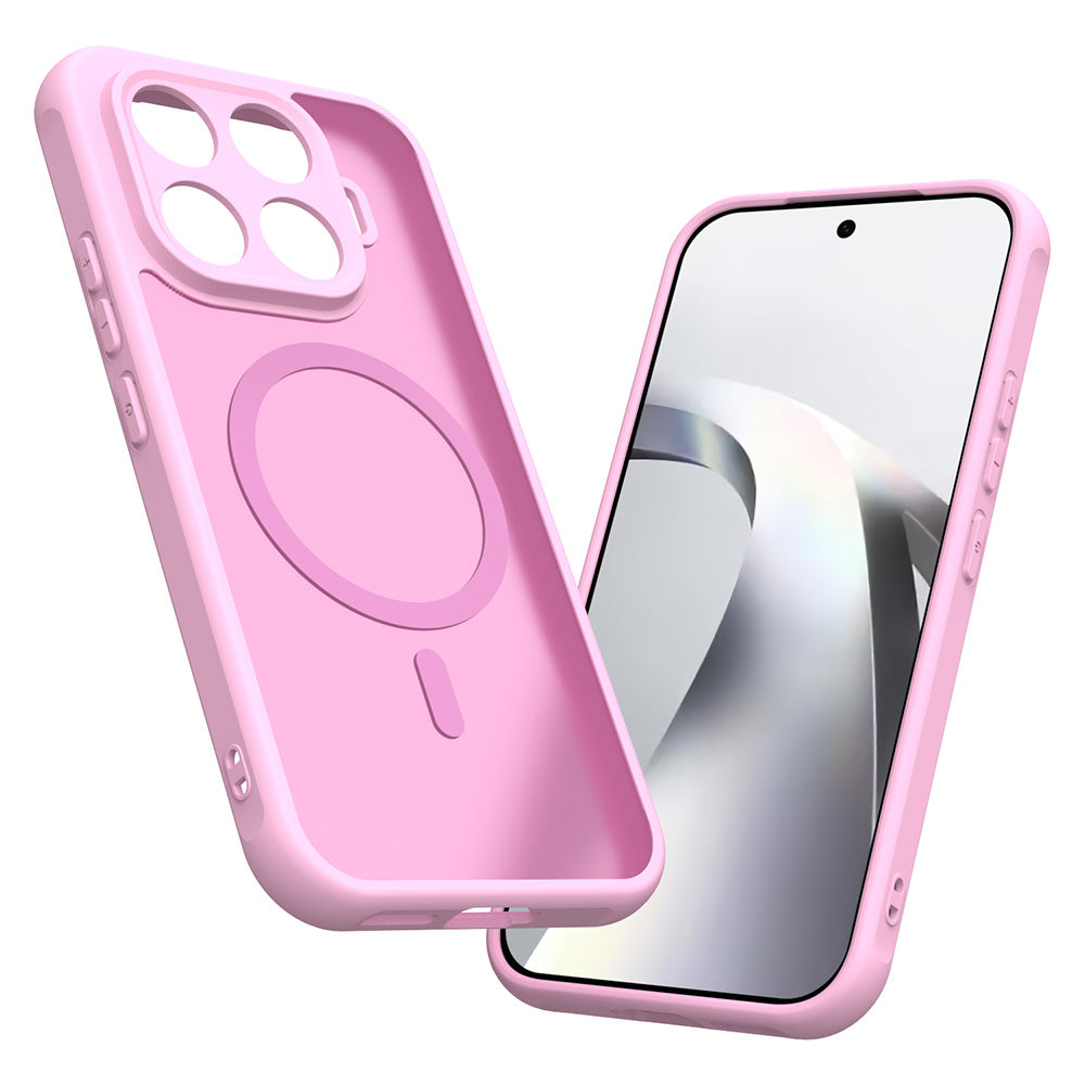 Husa de protectie Techsuit HaloFrost II MagSafe compatibil cu Xiaomi 17T, Roz