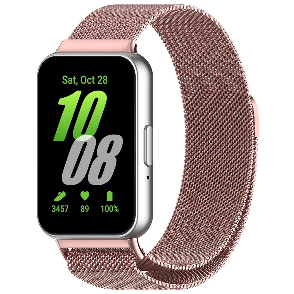 Curea smartwatch Techsuit compatibil cu Samsung Galaxy Fit3, Roz