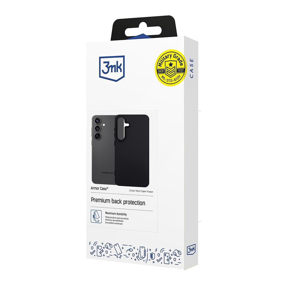 Husa de protectie 3mk Matt Case compatibil cu Samsung Galaxy S25 FE, Negru