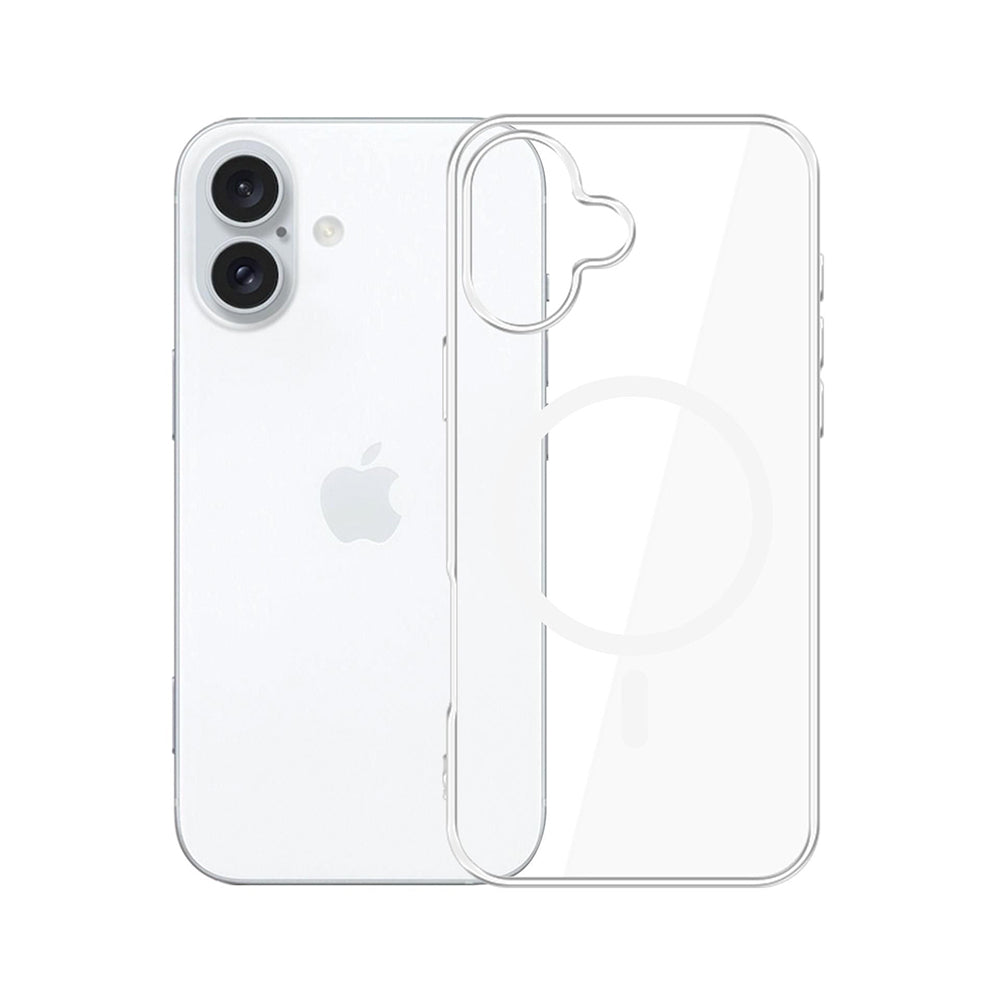 Husa de protectie 3mk Clear MagCase compatibil cu iPhone 16, Transparent