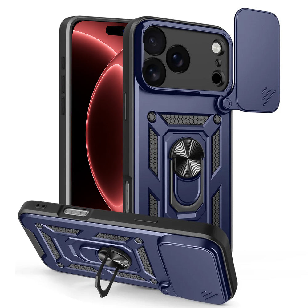Husa de protectie Techsuit CamShield Series compatibil cu iPhone 17 Pro / iPhone 18 Pro, Albastru