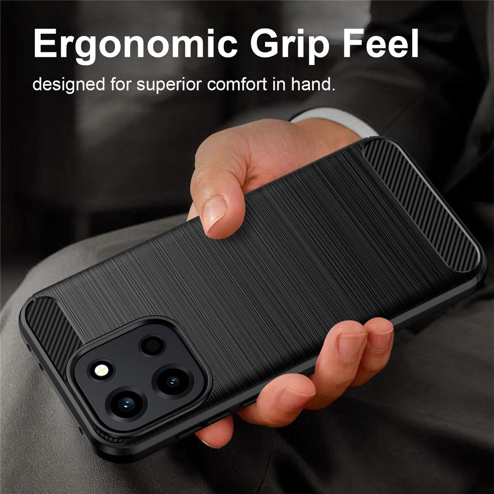 Husa de protectie Techsuit Carbon Silicone compatibil cu OnePlus Nord 6, Albastru