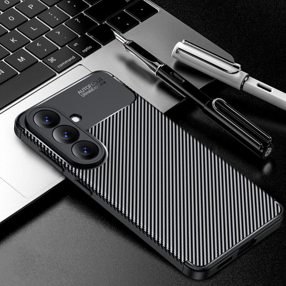 Husa de protectie Techsuit CarbonFiber compatibil cu Samsung Galaxy A27 5G, Negru