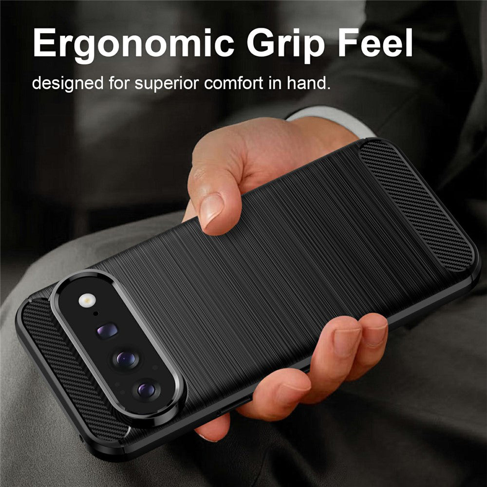 Husa de protectie Techsuit Carbon Silicone compatibil cu Google Pixel 11 / Pixel 11 Pro, Negru