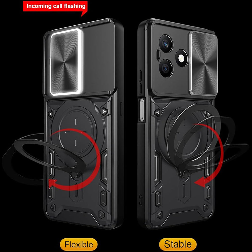 Husa de protectie Techsuit CamGuard Pro compatibil cu Honor X8d, Albastru