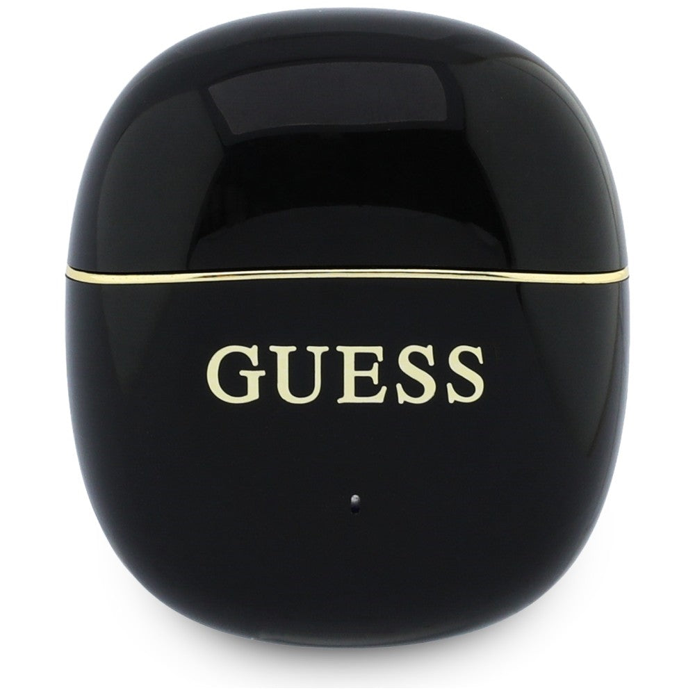 Casti Half-in-ear, BT, TWS - Guess Glossy Gold Line Classic (GUTWSG3HGECK) - Black