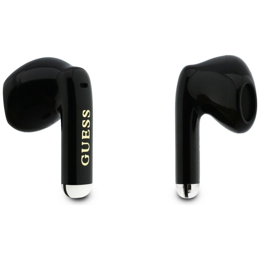 Casti Half-in-ear, BT, TWS - Guess Glossy Gold Line Classic (GUTWSG3HGECK) - Black