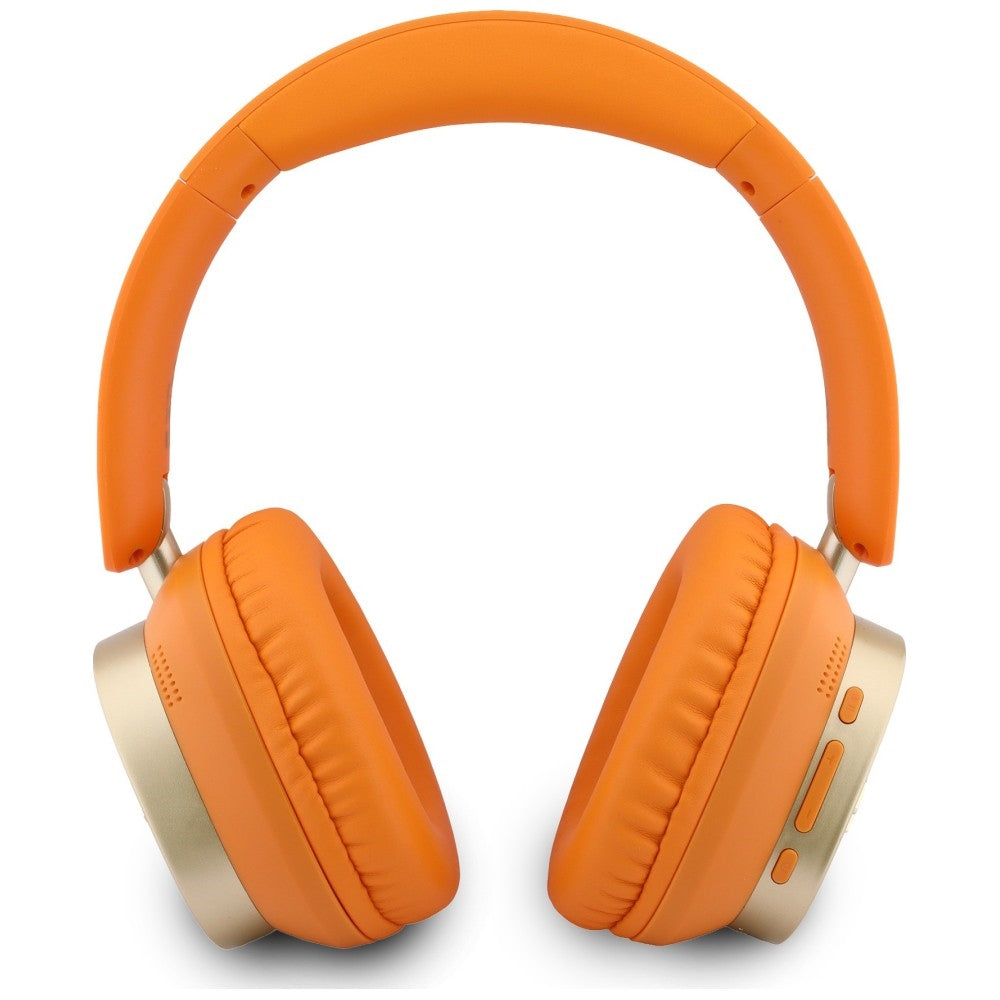 Casti Wireless Guess Rectangle Metal Script (GUBHV28HGCSMO), Bluetooth, ENC, Portocaliu