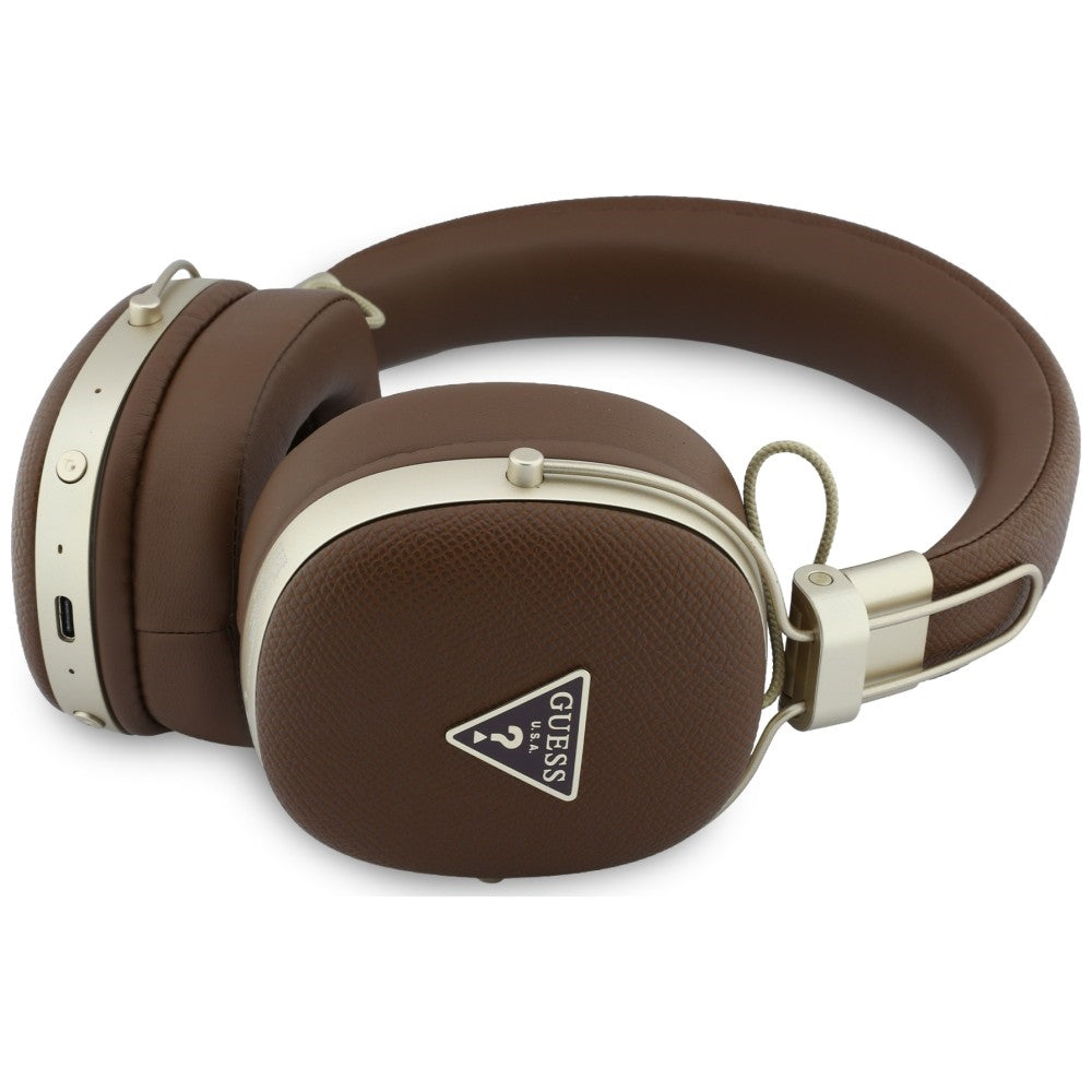 Casti Wireless Guess Grained Triangle Logo (GUBHP72PGTCSW), Bluetooth ENC, Maro