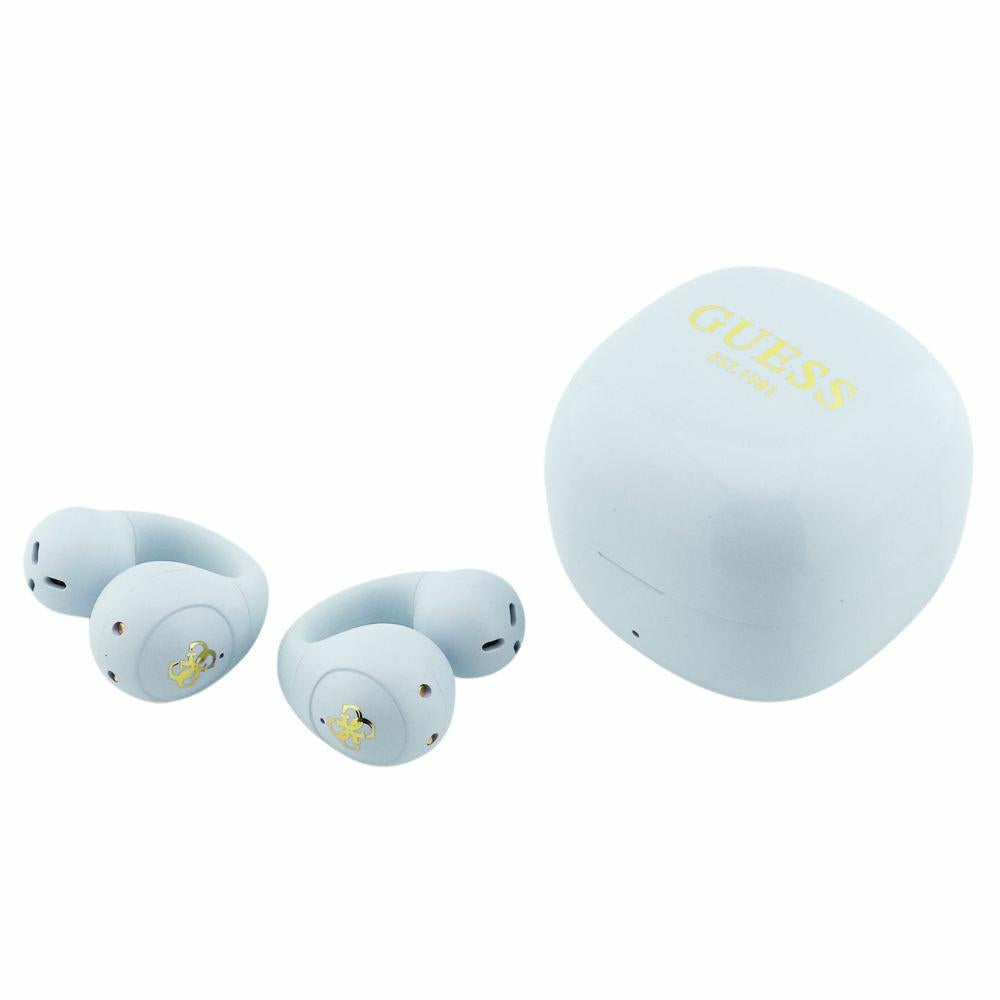 Casti Wireless Guess Mini Classic (GUTWSW85LEEQ), Open-ear, Bluetooth, Alb