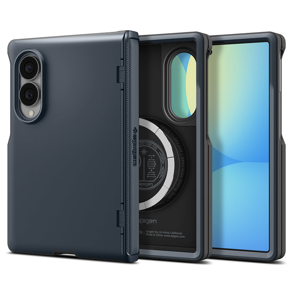 Husa de protectie Spigen Slim Armor Pro compatibil cu Samsung Galaxy Z Fold8, Albastru