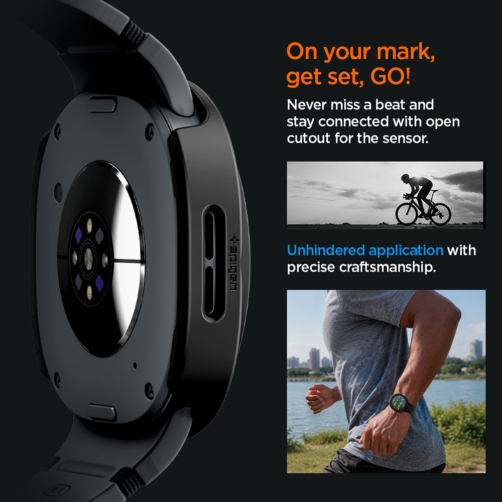 Husa smartwatch Samsung Galaxy Watch8 44mm / Watch9 44mm, Negru