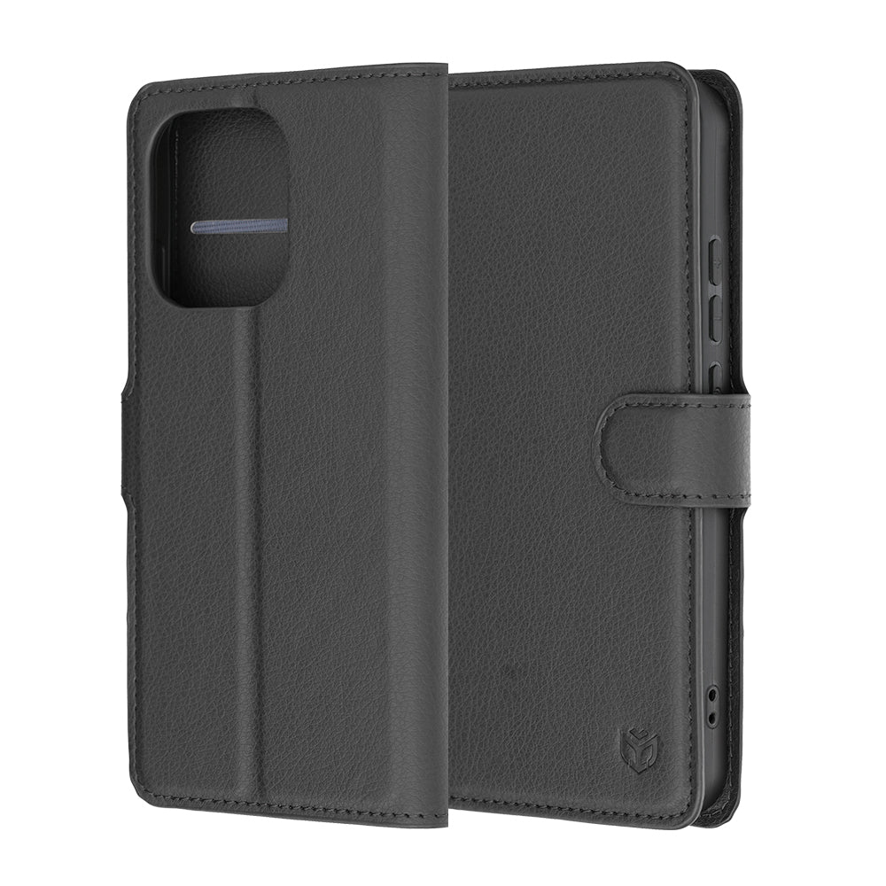 Husa de protectie Techsuit Leather Folio compatibil cu Oppo Reno16 F / Reno16 FS, Negru