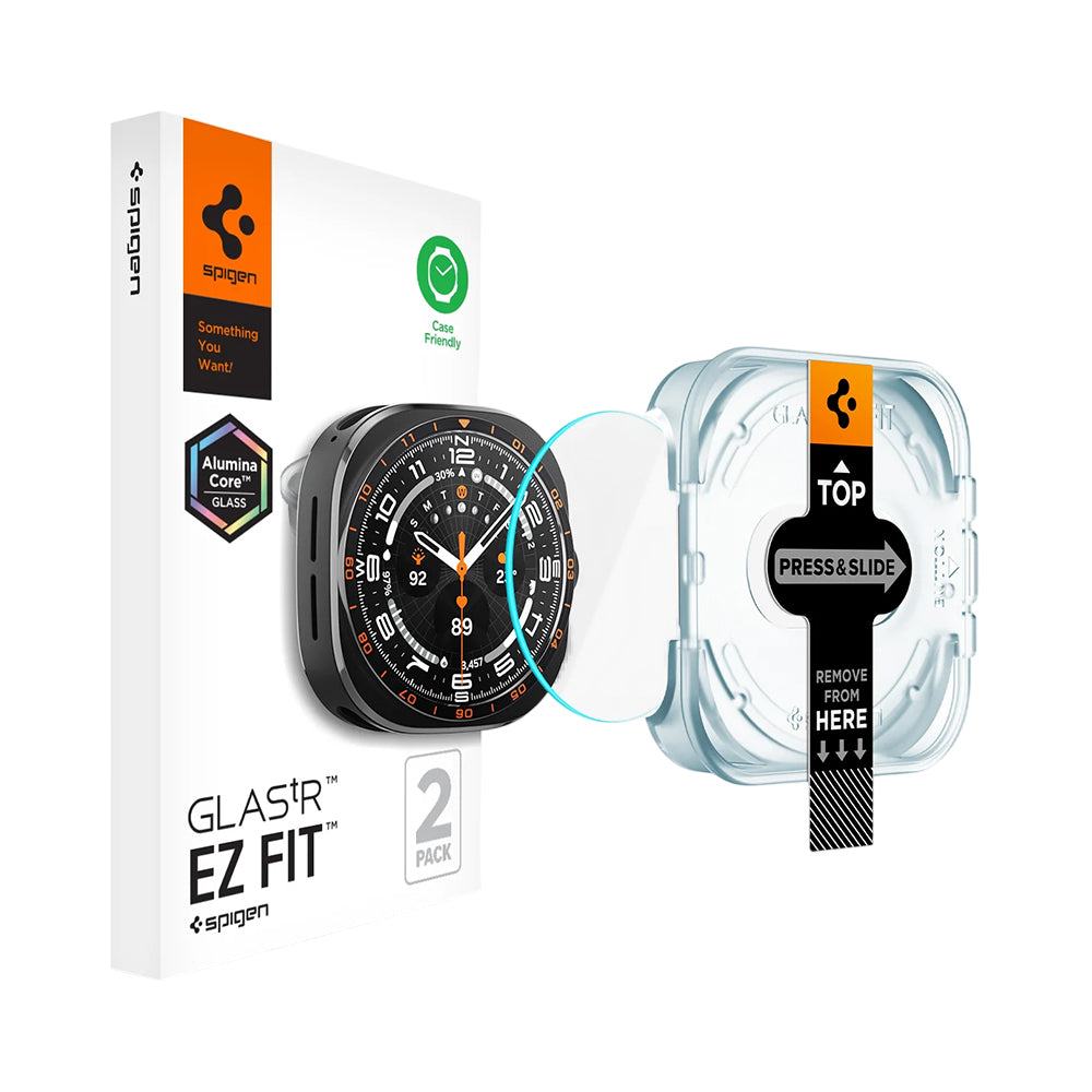 Folie de protectie smartwatch Spigen compatibil cu Samsung Galaxy Watch Ultra 2, Transparent