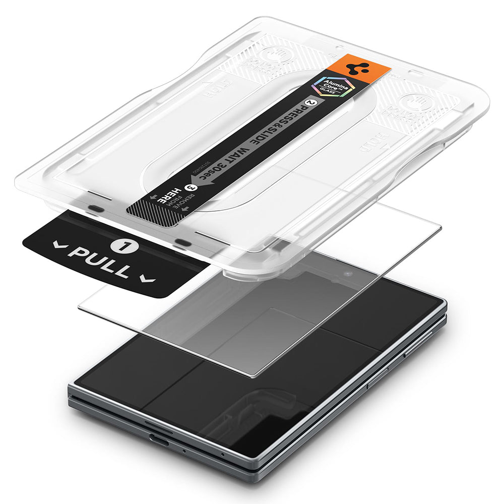 Folie de protectie Spigen Glas.tR EZ-FIT Pro HD compatibil cu Samsung Galaxy Z Fold8, Transparent