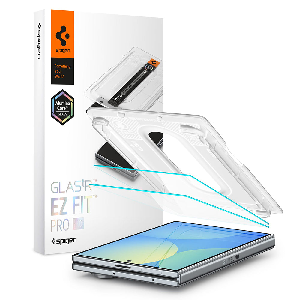 Folie de protectie Spigen Glas.tR EZ-FIT Pro HD compatibil cu Samsung Galaxy Z Fold8, Transparent
