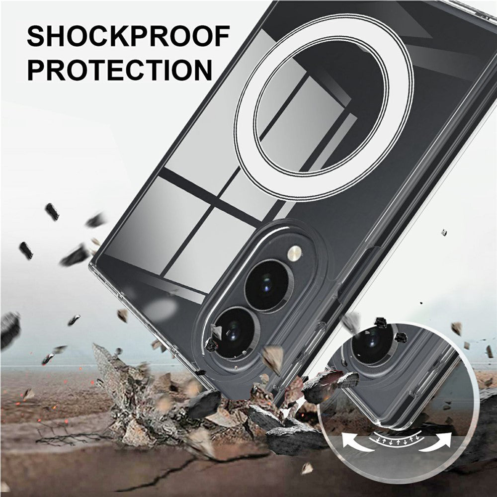 Husa de protectie Techsuit MagSafe Pro compatibil cu Samsung Galaxy Z Fold8, Transparent