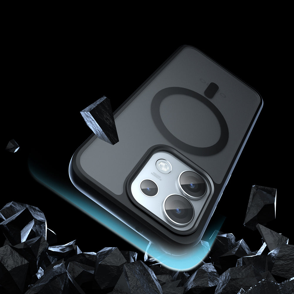 Husa de protectie Techsuit PureFrost MagSafe compatibil cu Oppo Reno16, Negru Frost