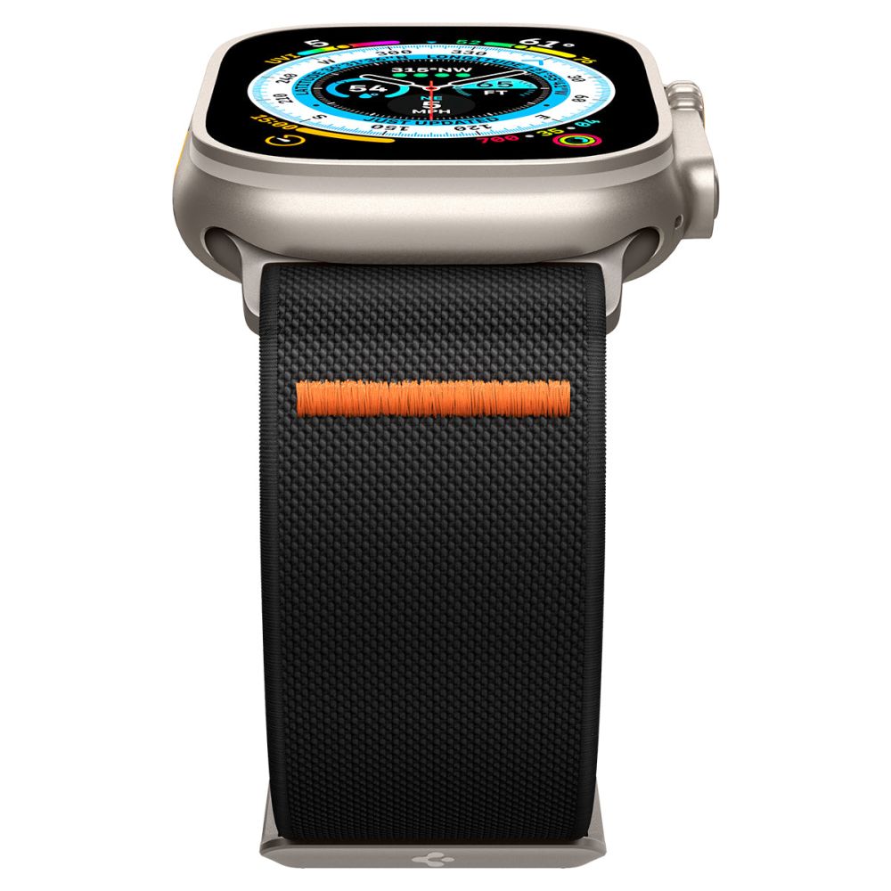 Accesoriu smartwatch Spigen Fit Lite Ultra (AMP05983) compatibil cu Apple Watch 1/2/3/4/5/6/7/8/9/10/SE/SE 2/Ultra/Ultra 2/Ultra 3 (42/44/45/46/49mm), Negru