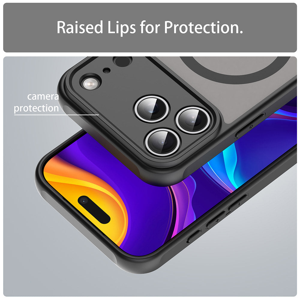 Husa de protectie Techsuit HaloFrost II MagSafe compatibil cu iPhone 18 Pro / iPhone 17 Pro, Negru