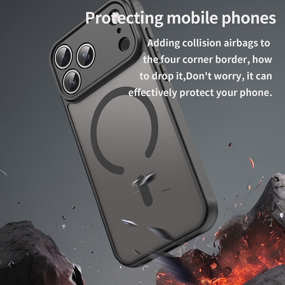 Husa de protectie Techsuit HaloFrost II MagSafe compatibil cu iPhone 18 Pro / iPhone 17 Pro, Negru