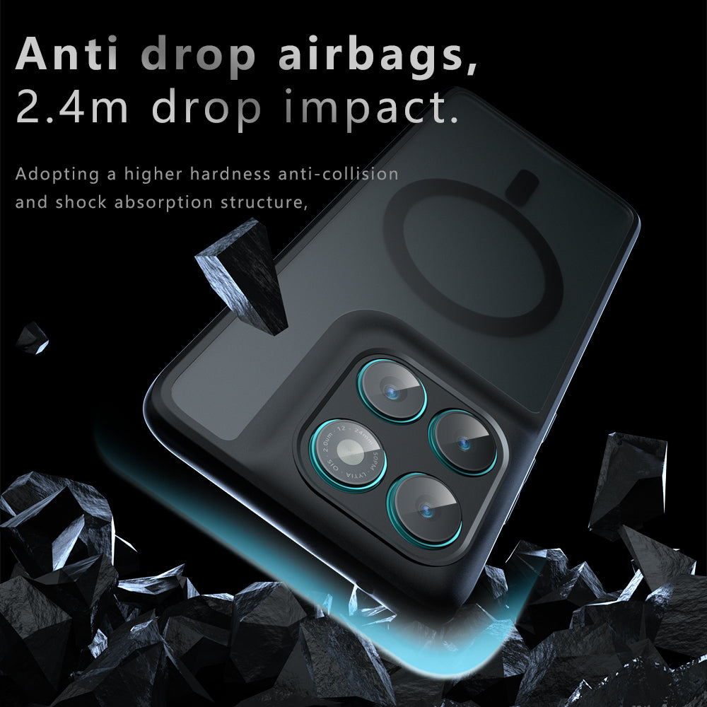 Husa de protectie Techsuit PureFrost MagSafe compatibil cu Motorola Edge 70 Max, Negru Frost