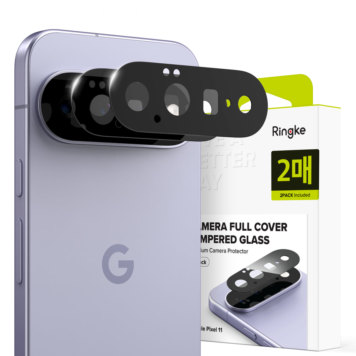 Folie de protectie Ringke compatibil cu Google Pixel 11, Negru