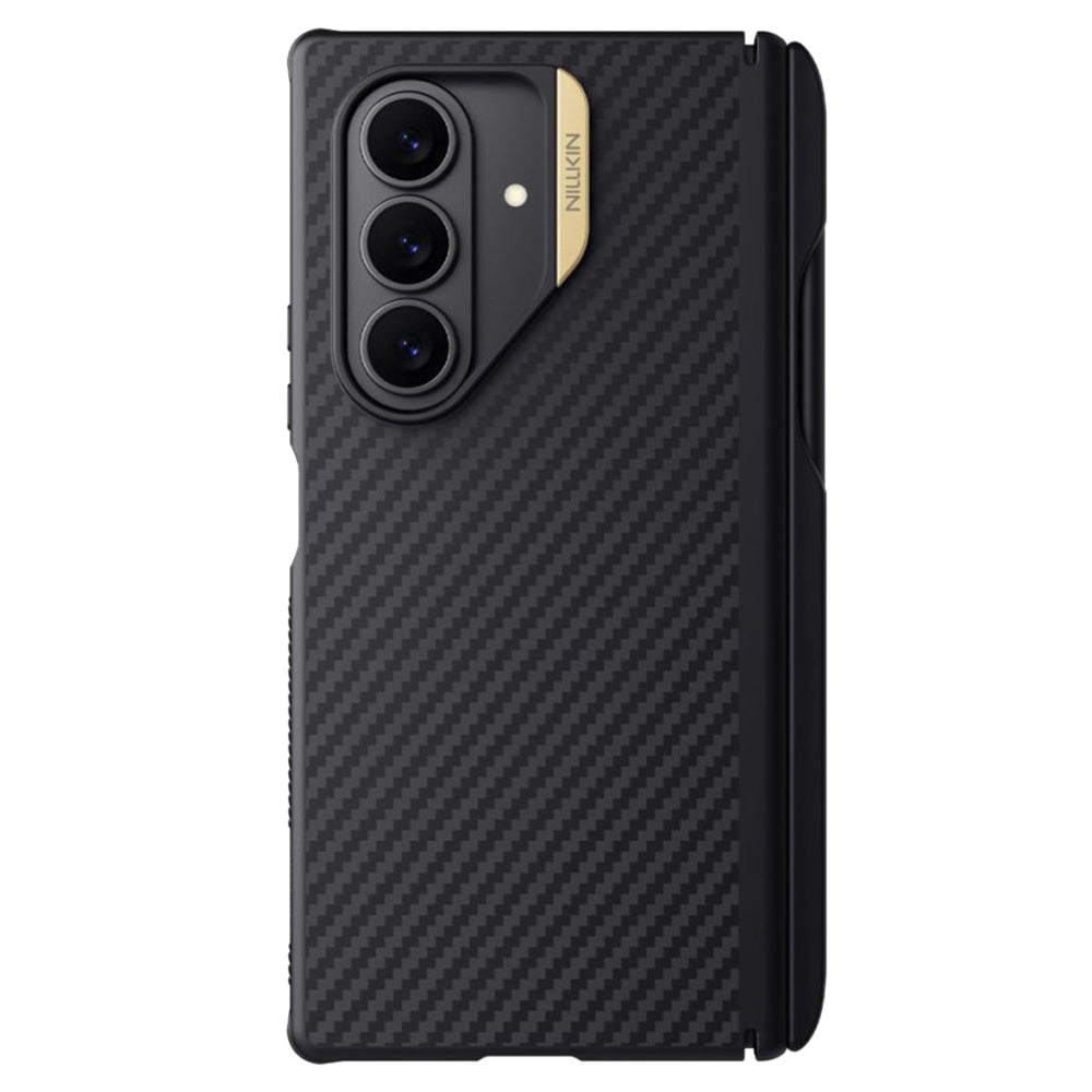 Husa de protectie Nillkin Synthetic Fiber Pro compatibil cu Samsung Galaxy Z Fold7, Auriu