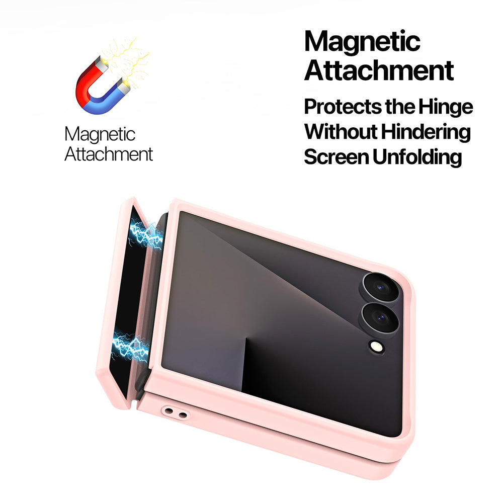 Husa de protectie Dux Ducis Yind MagSafe compatibil cu Samsung Galaxy Z Flip8, Roz