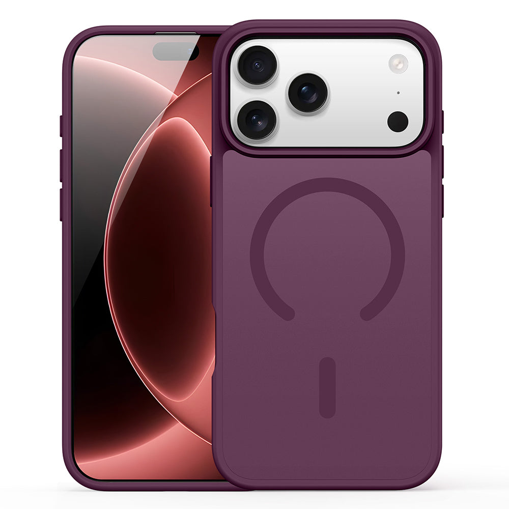 Husa de protectie Dux Ducis Yind MagSafe compatibil cu iPhone 18 Pro / iPhone 17 Pro, Visiniu