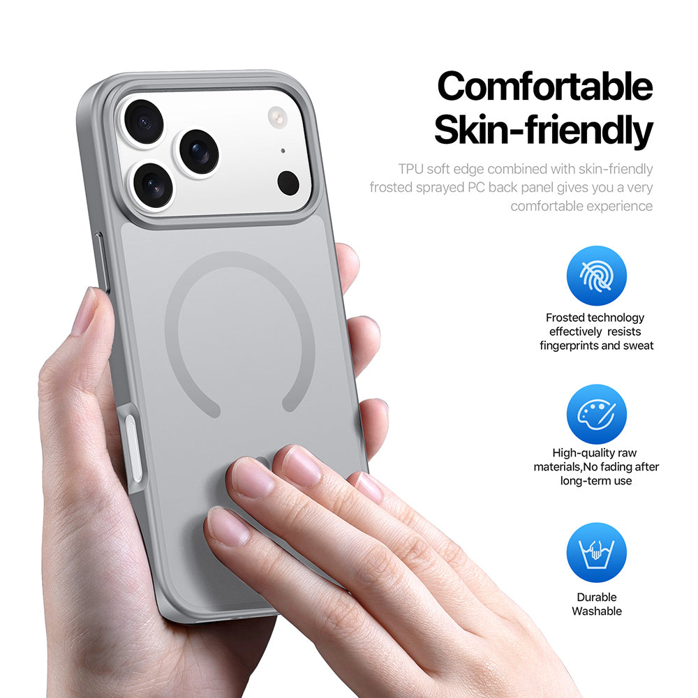 Husa de protectie Dux Ducis Yind MagSafe compatibil cu iPhone 18 Pro Max / iPhone 17 Pro Max, Mov deschis