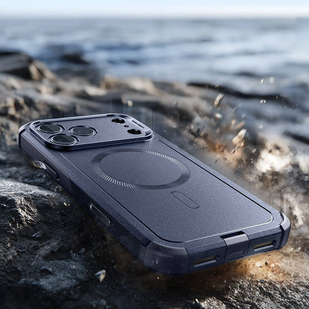 Husa de protectie ESR Cyber Halolock compatibil cu iPhone 17 Pro / iPhone 18 Pro, Albastru