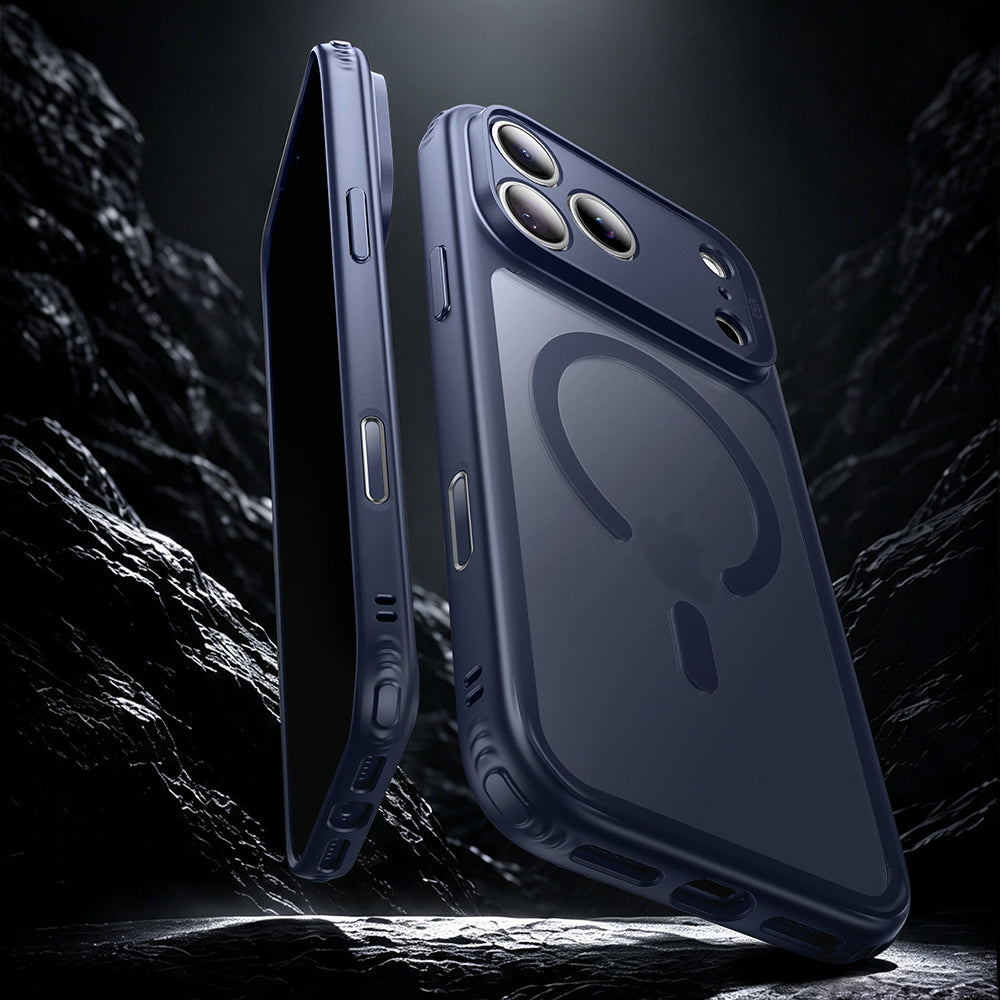 Husa de protectie ESR Classic Hybrid HaloLock compatibil cu iPhone 17 Pro Max / iPhone 18 Pro Max, Albastru