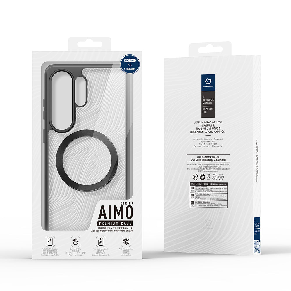 Husa de protectie Dux Ducis Aimo MagSafe compatibil cu Samsung Galaxy S26 Ultra, Negru