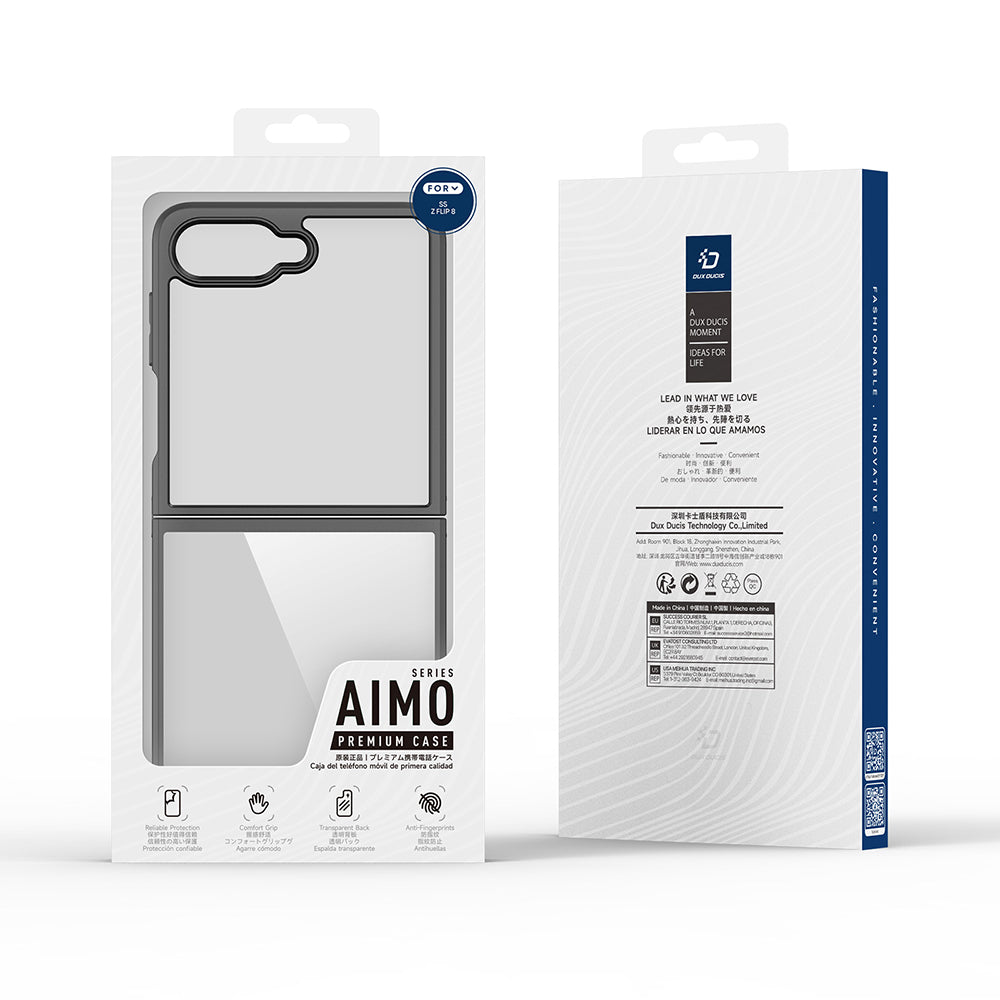 Husa de protectie Dux Ducis Aimo compatibil cu Samsung Galaxy Z Flip8, Negru