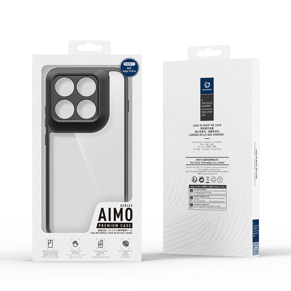 Husa de protectie Dux Ducis Aimo Series compatibil cu Motorola Edge 70 Pro, Negru