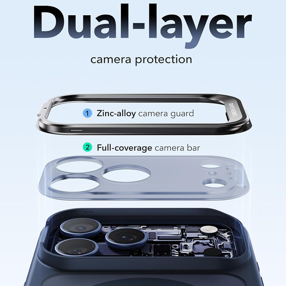 Husa de protectie ESR Classic Hybrid compatibil cu iPhone 17 Pro / iPhone 18 Pro, Albastru