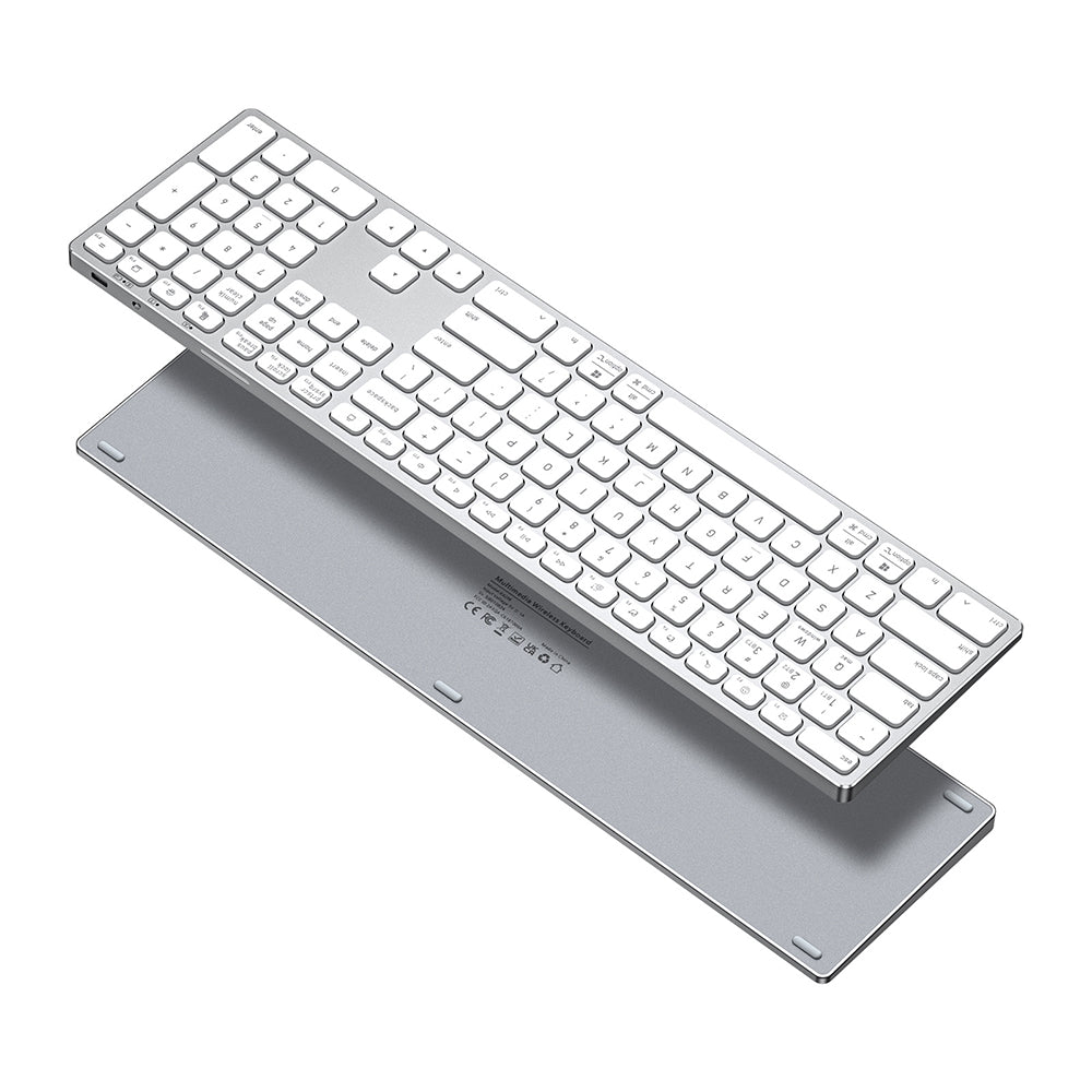 Tastatura Dux Ducis (LK Series), Wireless Bluetooth 5.0, Alb