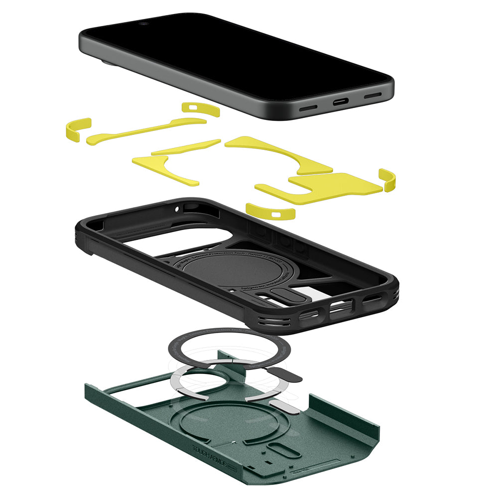 Husa de protectie Spigen Tough Armor compatibil cu Google Pixel 11, Verde