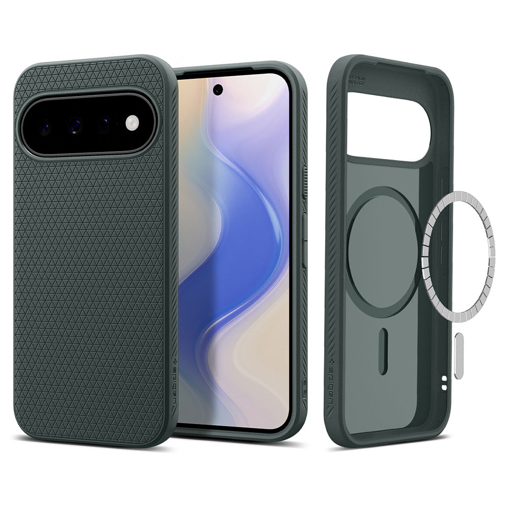 Husa de protectie Spigen Liquid Air compatibil cu Google Pixel 11, Verde