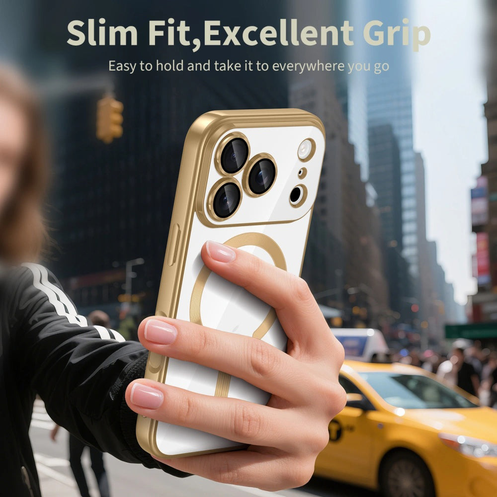 Husa de protectie Techsuit Luxury Crystal MagSafe compatibil cu iPhone 18 Pro Max / iPhone 17 Pro Max, Argintiu