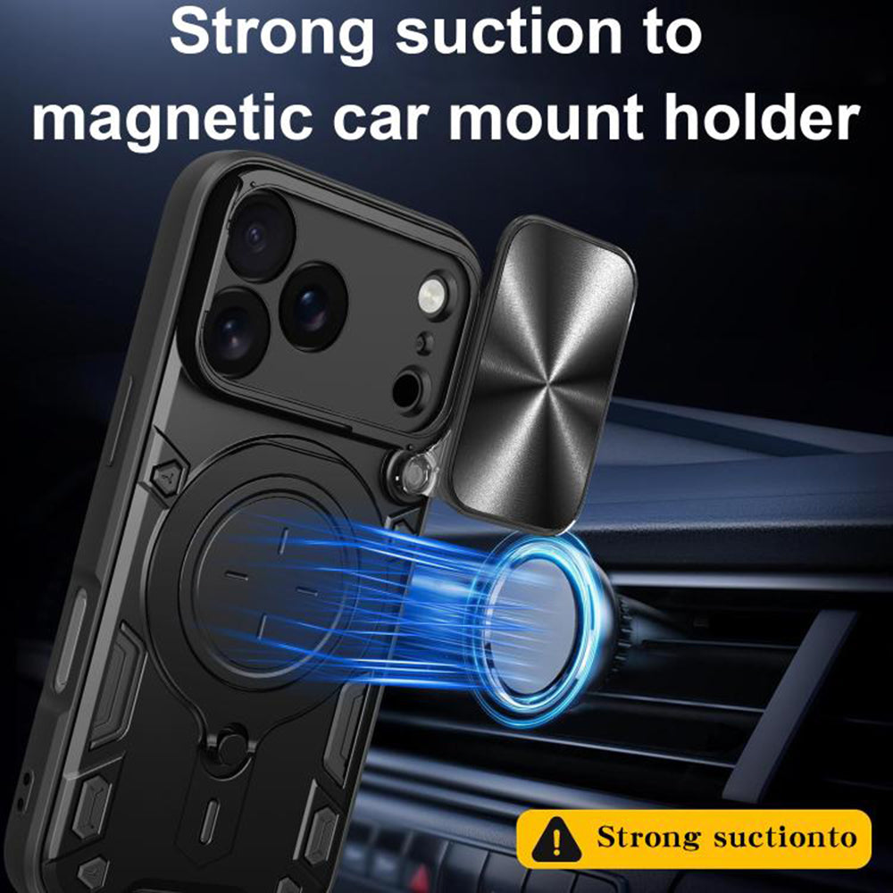 Husa de protectie Techsuit CamGuard Pro compatibil cu iPhone 18 Pro / iPhone 17 Pro, Albastru