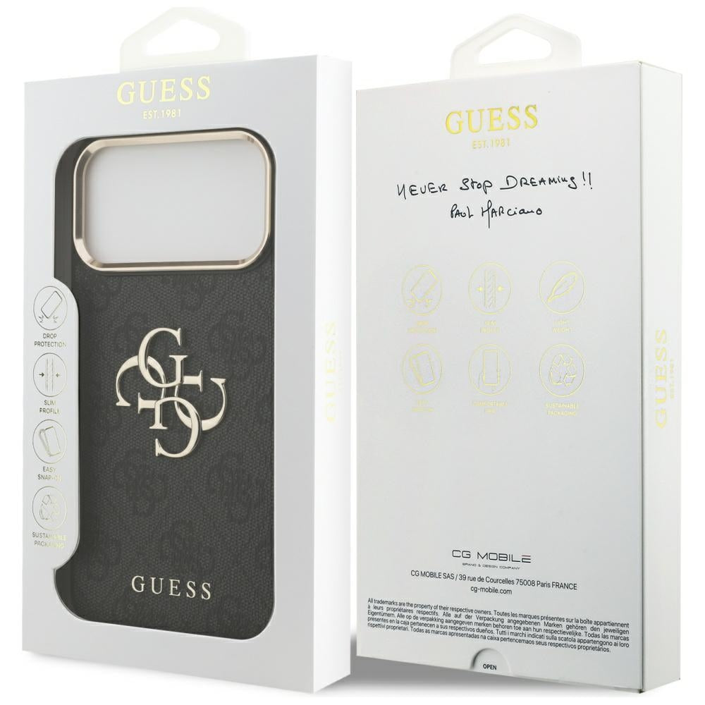 Husa de protectie Guess Hardcase 4G compatibil cu iPhone 18 Pro Max, Negru