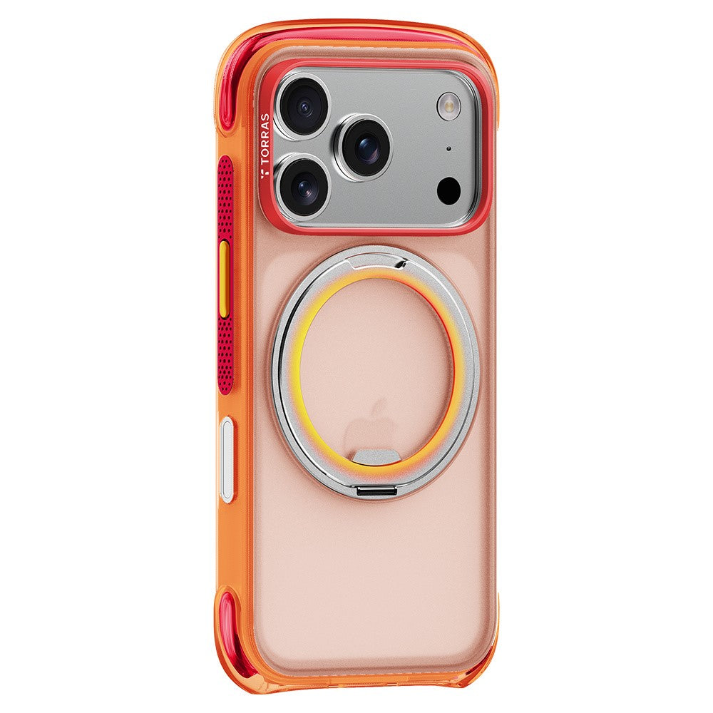 Husa de protectie Torras O3 Air Core compatibil cu iPhone 17 Pro Max / iPhone 18 Pro Max, Portocaliu