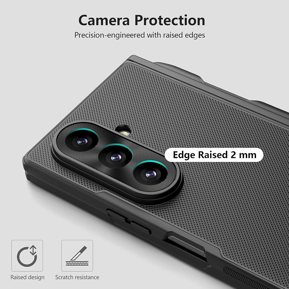 Husa de protectie Nillkin Super Frosted Shield Fold compatibil cu Samsung Galaxy Z Fold8 Ultra, Negru