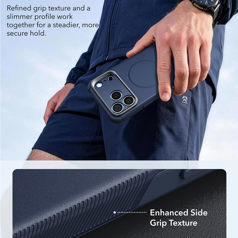 Husa de protectie ESR Cyber Armor compatibil cu iPhone 17 Pro / iPhone 18 Pro, Albastru