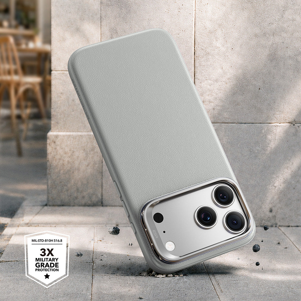 Husa de protectie ESR Atelier Magnetic Kickstand compatibil cu iPhone 17 Pro / iPhone 18 Pro, Gri