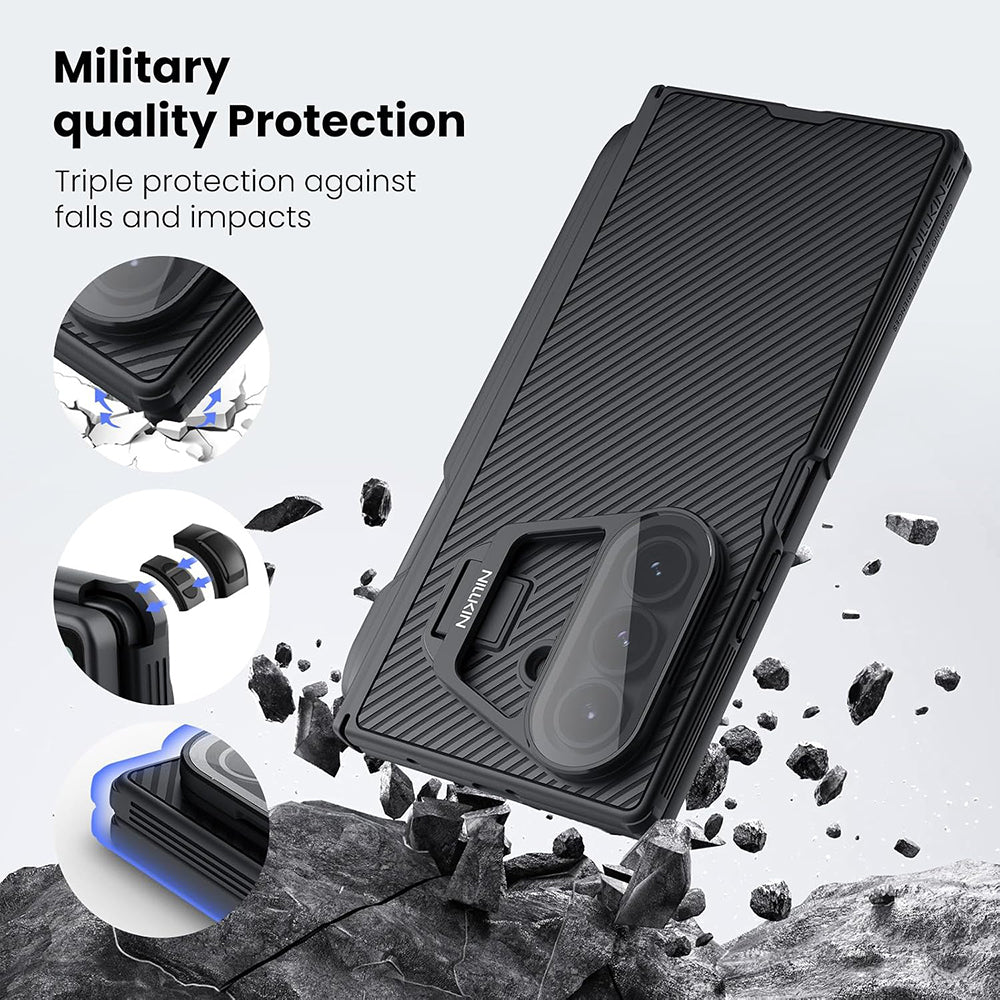 Husa de protectie Nillkin CamShield Prop compatibil cu Samsung Galaxy Z Fold7, Negru