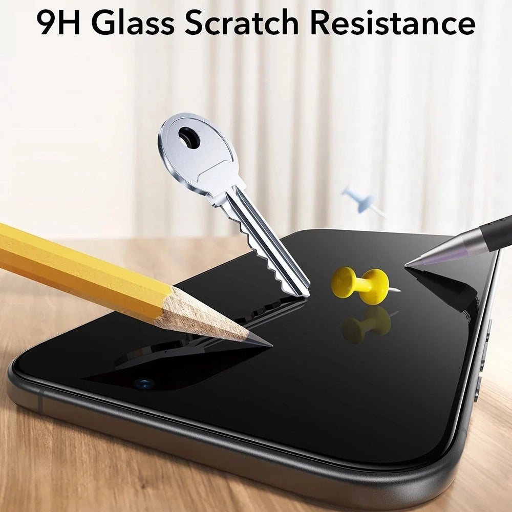 Folie pentru iPhone 18 Pro (set 3) - ESR Privacy Tempered Glass UltraFit Classic - Black